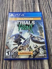 Trials Rising Gold Edition PS4 PlayStation 4 W/ Sticker Book Tested Works