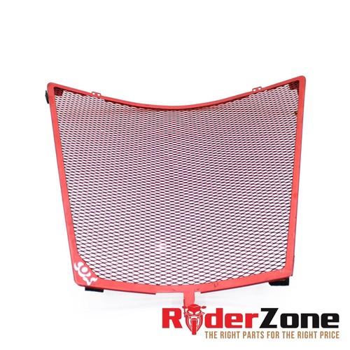 08 - 11 HONDA CBR1000RR COX RADIATOR GUARD MOTOR RADIATER GRILLE RED NET TRACK - Picture 8 of 11