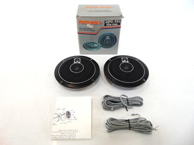 Auto Spec ASPQ-5S3 50W High Performance Auto Speaker System (x2) New Old Stock
