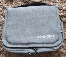 NEW Zenagen Branded Grey Lightweight Handle Travel Hotel Storage Pockets Bag