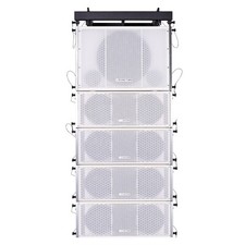 Sound Town 15" Passive Line Array Sub  4x Dual 8" Tops White ZETHUS-115SW208W