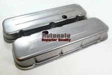 Unplated Raw Steel Big Block Chevy Valve Cover Short BBC 396-402-427-454-502