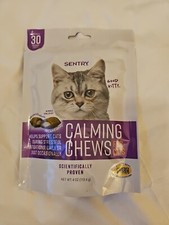 Sentry Calming Chews for Cats, Helps to Manage Stress  Anxiety, 4 oz Exp: 6/26