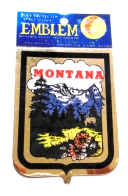 Souvenir-Aufkleber Montana Helena The Treasure State USA 80er Oldtimer