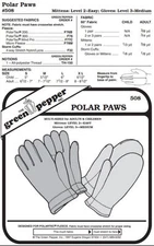 Polar Paws #508 For Adults & Children Gloves Mittens Sewing (Pattern Only) gp508