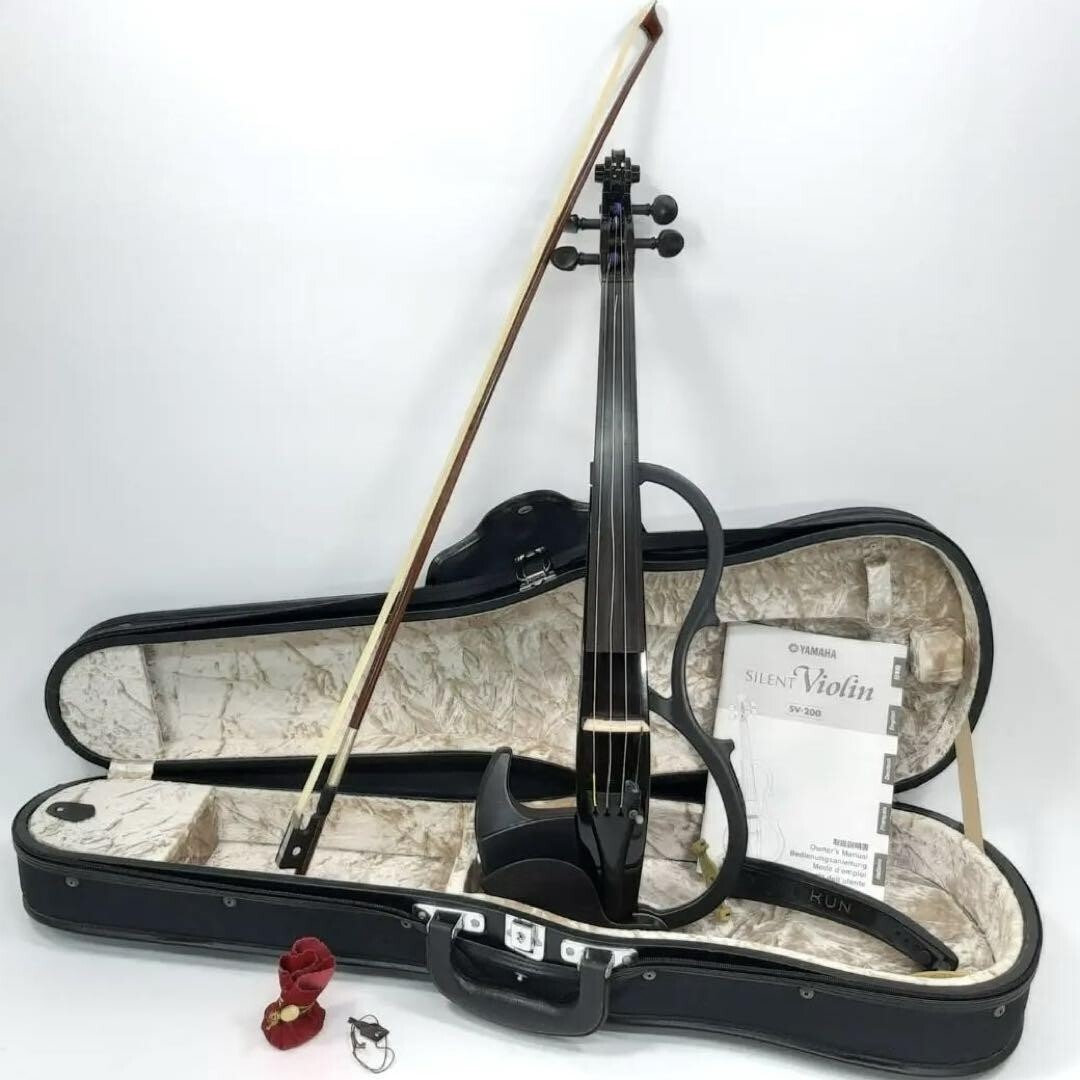 Black Violin Yamaha SV-200 Silent Electric Violin - Black W