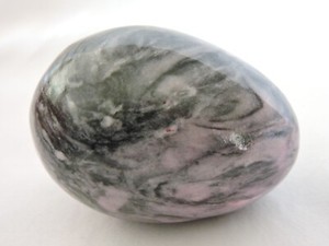 Black and Pink Marbled Onyx Egg
