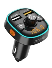 Bluetooth FM Transmitter for Car Radio Receiver / Audio Adapter with Car Charger