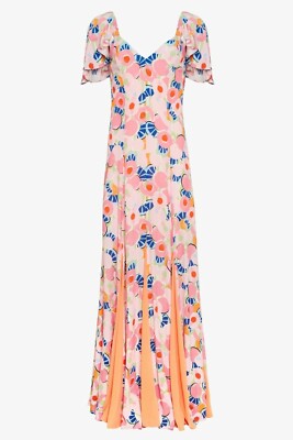 staud pink and orange dress STAUD | Dresses | Staud X Birkenstock Dana Dress Magenta Tangerine Royal  Size Xs