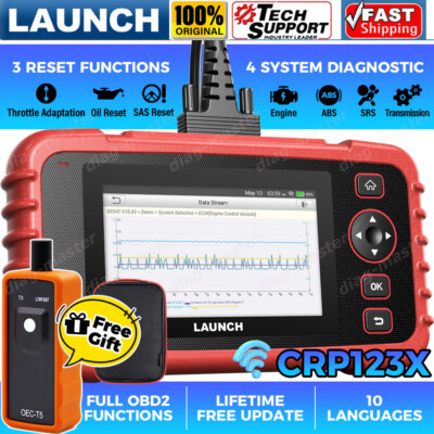 LAUNCH CRP123X Car OBD2 Scanner Code Reader Check Engine ABS SRS Diagnostic Tool