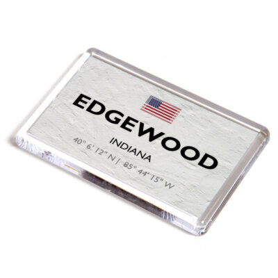 KÜHLSCHRANKMAGNET - Edgewood - Indiana - USA - lat/lang