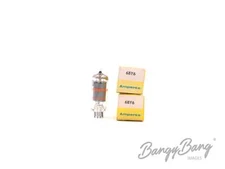 2 Vintage Amperex 6BY6 Pentagrid Amp. Color TV  Audio Vacuum Tube Valve- Bangyba
