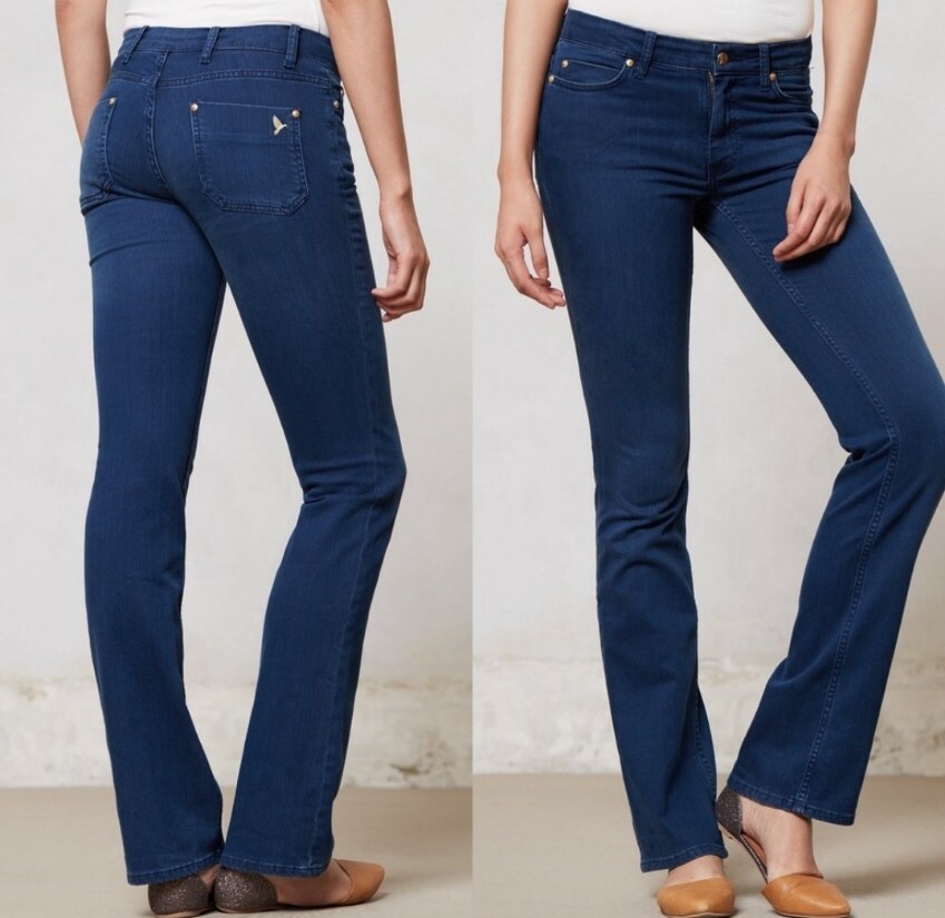 MiH The London Mid Rise Subtle Boot Cut Jean in Halley Wash Size