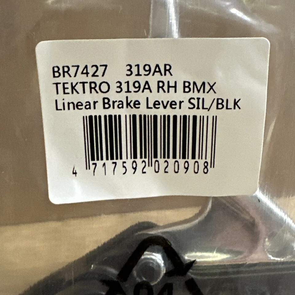 Tektro 319A 右握 BMX 线性拉动制动杆 - 银色/黑色 — 第 2/2 张图片