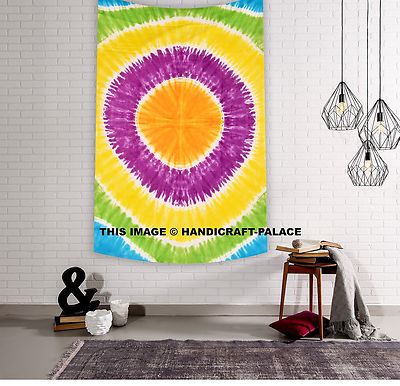 Indian Hippie Wall Hanging Psychedelic Mandala Tapestry Tie Dye Twin ...