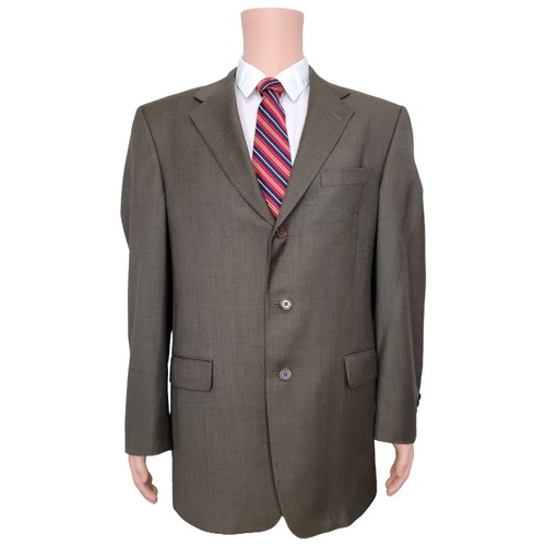 Daniel Cremieux 2 Piece Suit Mens 42L Pants 34x30 Brown Loro Piana Fabric - Picture 7 of 23