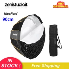 US NiceFoto 90cm Quick Set-up Deep Folding Grid Softbox Studio Bowens Flash