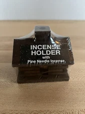 Wooden Log Cabin Incense Burner Pine Needle Campfire Products New