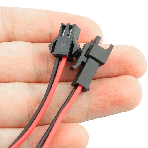 50-Pair 2-Pin For JST SM Plug Male+Female Connector 22AWG Electrical Cable Wires - Picture 9 of 18
