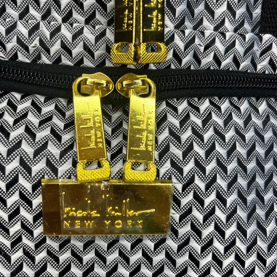 Дорожный чемодан Nicole Miller на колесиках ручная кладь New York дизайнерская коллекция - Изображение 3 из 4