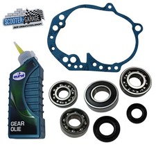 Getriebelager Set + Dichtung + Getriebeöl für Peugeot Speedfight 2 50 2T