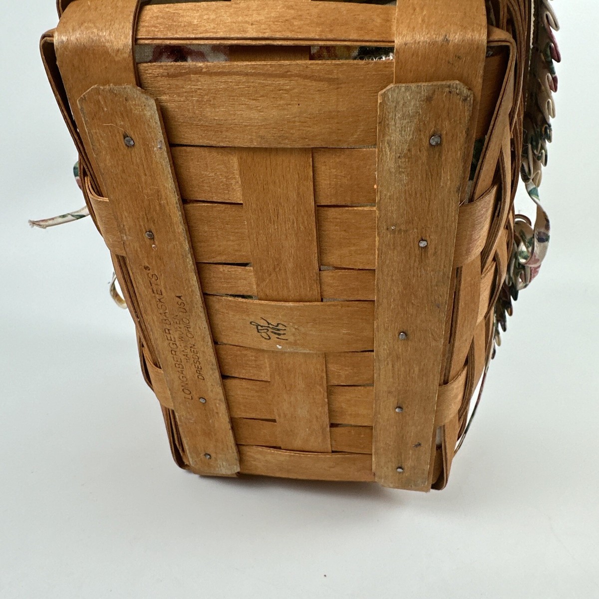 スプリング　バスケット　Carol Ann Curran BEVERLY LONGABERGER SPIN ORGANIZER 12