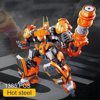 Building Blocks MOC Set Expert Hot Steel Mecha Robot Warrior Brick Kids DIY Toys