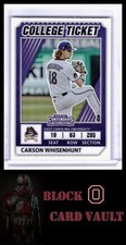 2022 Panini Elite Extra Edition #CTO-17 Carson Whisenhunt College Tickets Optic