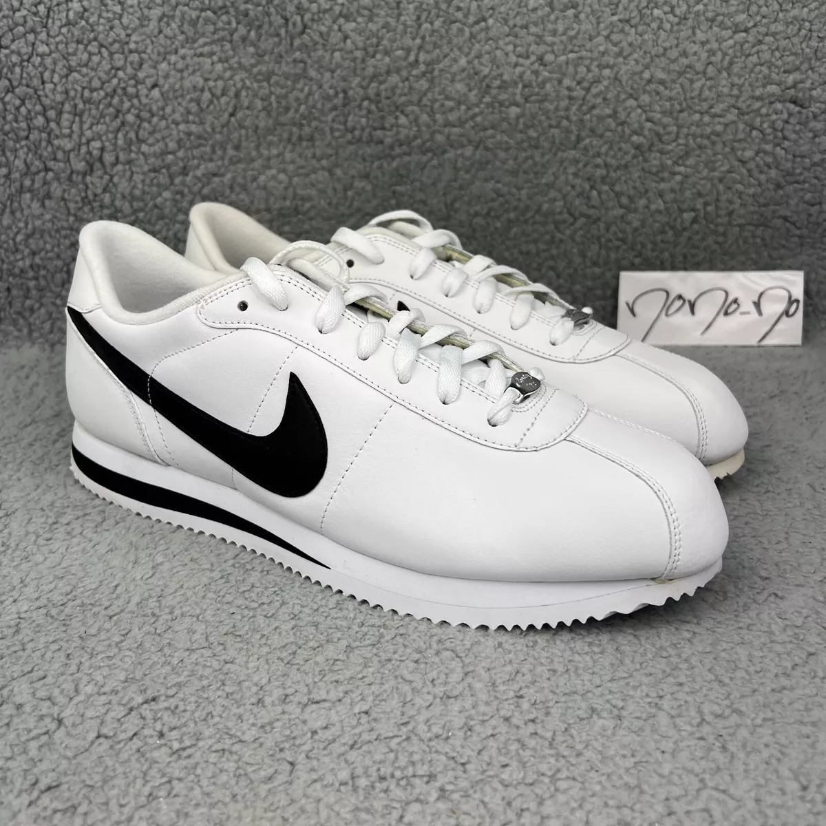 Nike Cortez Leather Mens 13 Shoes White Black Basic '06 OG Classic Sneakers