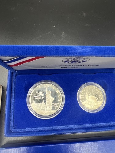 1986 S Liberty Commemorative Set two coins - Picture 4 of 5