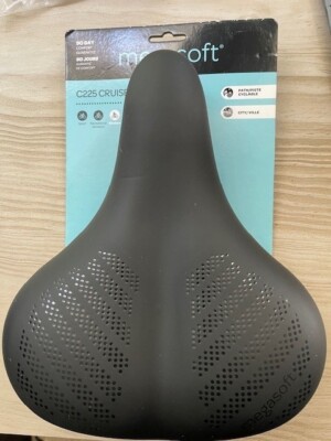 Megasoft, C225 Cruiser, Saddle 265 x 225mm Unisex Black