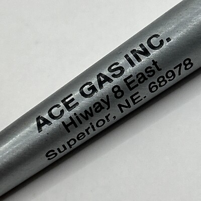 #ad VTG Ballpoint Pen ACE GAS INC. Superior Nebraska $20.00