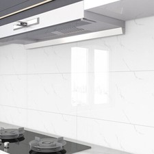 10x White Marbled Wall Panels PVC For Bathroom Shower Kitchen Ceiling Cupboard