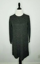 MADEWELL Donegal Dress Women's Small Crewneck Curved Hem Wool Blend Sweater 