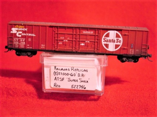 MTL 27000 x 2 AT&SF (CUSTOM Lt.wthr)60' DP Rib Side Box Car #522746'MINT'N-SCALE