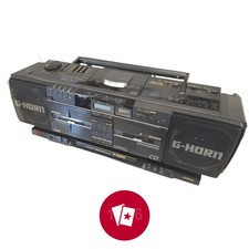 VICTOR CD Cassette Recorder Boombox For Parts Junk Japan Tested Tape Working