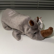 #Z19- Ty Beanie Baby Spike The Rhinoceros Hang Tag