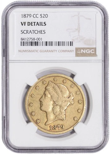 1879-CC Liberty Double Eagle — photo from the most recent tracked eBay sale