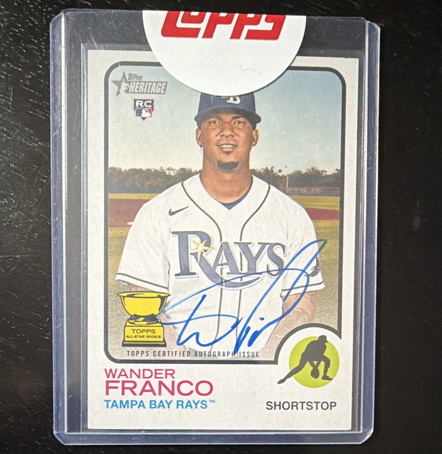Topps 2022 Heritage Wander Franco RC Auto Real One Autographs Rays #ROA-WF