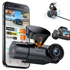 Vantrue N4S 3 Channel Dash Cam Front Rear Inside STARVIS 2 Night Vision WiFi GPS
