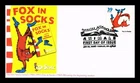 Dr Jim Stamps Dr Seuss Fox In Socks Chilrens Book Animals First Day Cover