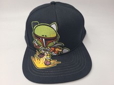 Youth Boba Fett Star Wars Snapback Hat Cap Movie Character Boy Girl Black Green