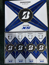 BRIDGESTONE TOUR B XS WHITE Golf Balls Two Dozen With Logo