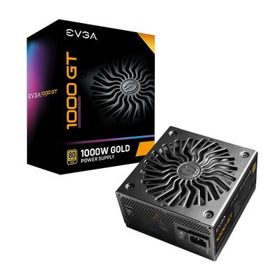 1000 GT, 80 Plus Gold 1000W, Fully Modular, Eco Mode with FDB Fan, 100% Japan...