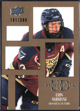 ERIN AMBROSE 2024-25 Upper Deck PWHL GOLD UD PORTRAITS -Montreal Victoire #d/399