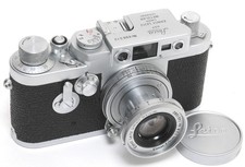  Leica IIIg 35mm RF camera chrome w. Leitz Elmar 2.8/5cm NEEDS SERVICE Screw Mo