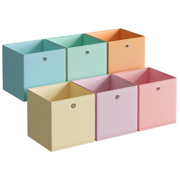 Songmics Aufbewahrungsbox 6Er Set Ordnungsboxen 33L X 33B X 33H Cm, 1-image