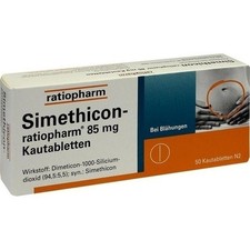 SIMETHICON-ratiopharm 85 mg Kautabletten 50 St. PZN 01364796