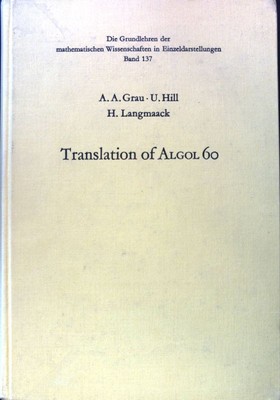Translation of Algol 60; Handbook for Automatic Computation; Volume 1; Part B; D