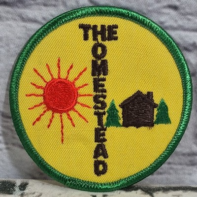 Vintage 80s Girl Scouts Of America The Homestead Achievement Patch Badge Rare